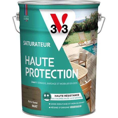 Saturateur Haute Protection Biosourcé V33 gris fumé Mat - 5L