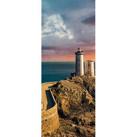 Panneau mural douche en alu-composite VIPANEL - Inspiration Nature Décor Phare - Finition Brillant - 100x255cm (1/5)