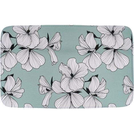 Tappeto in microfibra stampata 45x75 cm - ecrin vert - Tendance