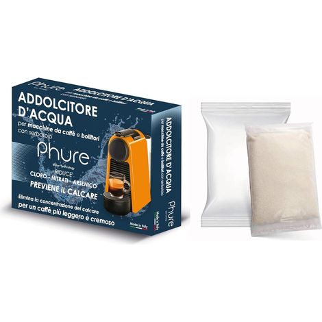 PHURE Addolcitore Acqua Antibatterico Filtro Anticalcare Universale per tutte le Macchine da Caffè e Bollitori, indicato per Nespresso