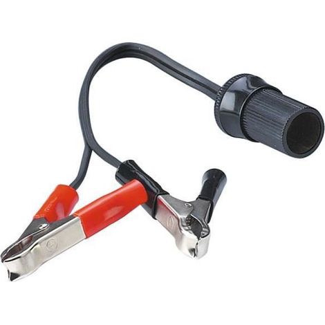 Câble De Borne De Batterie - 40 Cm - 16 A - Adaptateur Allume-Cigare - Noir