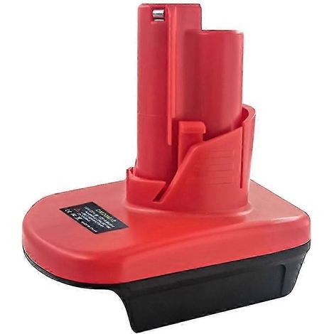 Adaptateur de batterie DM20M12 pour outils sans fil Dewalt 20V (convertible avec les batteries Milwaukee 18V M18 et 12V M12) (1/5)