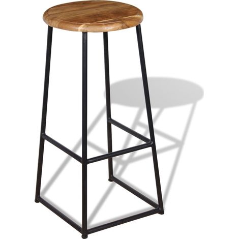 Maison Exclusive - Barhocker 2 Stk. Massivholz Teak
