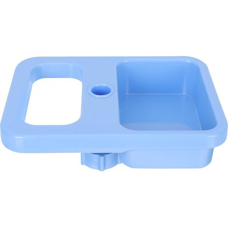 Plateau de Rangement Ajustable en Plastique Bleu pour Accessoires de Perfusion Support Robuste pour Pied de Perfusion en Milieu Médical (1/5)