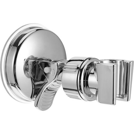 Support de pommeau de douche amovible, support universel en acier inoxydable avec ventouse pour fixation murale (1/5)