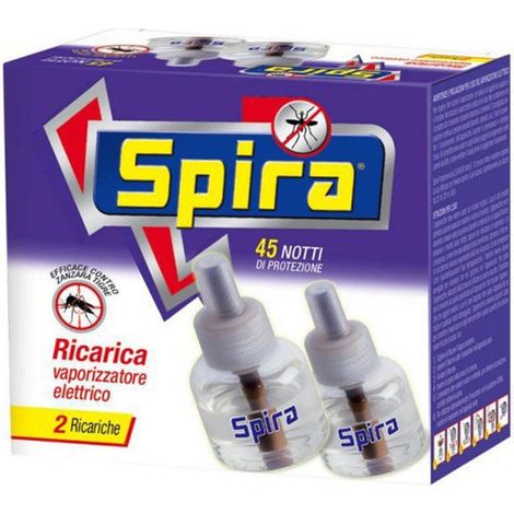 TrAdE Shop Traesio - Set 12pz Ricarica Vaporizzatore Elettrico 45 Notti 2 Ricariche Contro Zanzara Tigre 602915a -