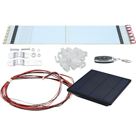 SWANEW Solare per ombrellone - Con telecomando - IP67 - Impermeabile - Per feste. Natale - 36 LEDs (1/5)