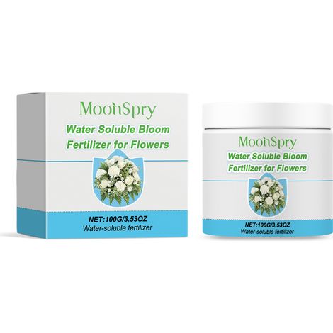 MOONSPRY Wasserlöslicher Dünger für Blumen, Sukkulenten, Rasen, Blattpflanzen und Topfpflanzen – Nährstofflösung für Wurzelbildung und Wachstum (1/5)