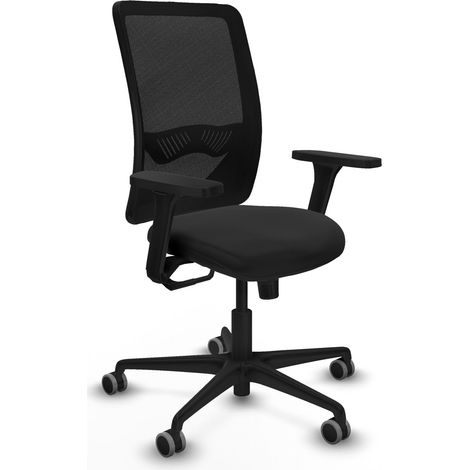 Silla ergonómica piqueras y crespo Zulema negro similpiel (1/2)
