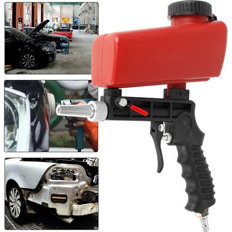 Portata massima 7,0 CFM – Alluminio leggero – Utensile regolabile per sabbiatura di precisione – 90 psi (1/5)