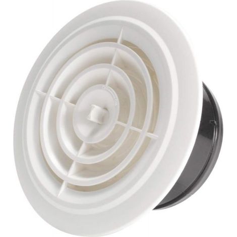 Grille De Ventilation - 125 mm - Réglable ABS - Pour Salle De Bain Bureau Chambre D Échappement - 1 Pièce (1/5)