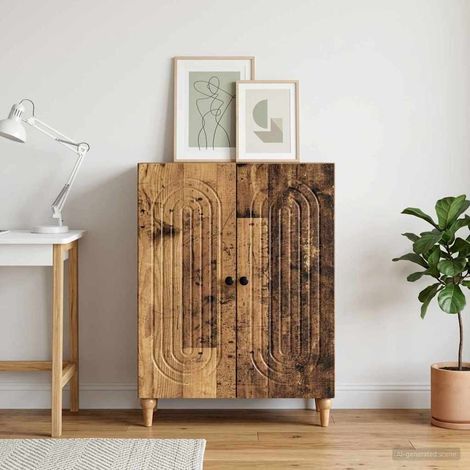 vidaXL Credenza Legno antico 66 x 34,5 x 90 cm Legno ingegnerizzato (1/5)