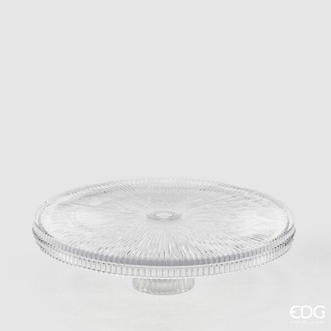 EDG Enzo De Gasperi Alzata Rotonda con Bordo Cappett. H 6,5 Cm D 25 Cm