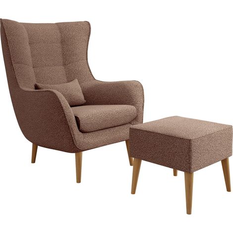 Sillón Comfivo Ulmus VII, Lambi 04, 106x80x95cm, Tapiz, Patas: Madera, 0