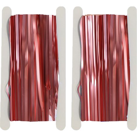 Rideau Festif En Feuille Métallique - 1 m x 2 m - Pour Arrière-Plan Photo Fête Anniversaire Noël Mariage - Lot de 2 (1/5)