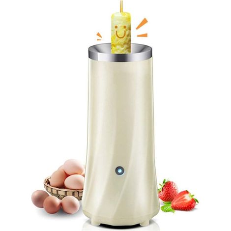 Cuiseur à œufs électrique pour nems, omelettes et petit-déjeuner, appareil à hot-dogs électrique automatique en acier inoxydable avec revêtement antiadhésif (1/5)