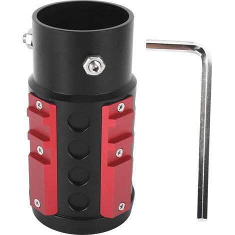 Embout d'échappement 63mm, réducteur de bruit robuste, adaptable aux tuyaux de 38 à 63 mm, couleur rouge pour Wrangler (1/5)