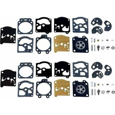 Memkey – Lot de 2 kits de réparation carburateur – Joints membranes compatibles Walbro K10-WAT WA WT – Pour moteurs Stihl Husqvarna Poulan Echo (1/5)