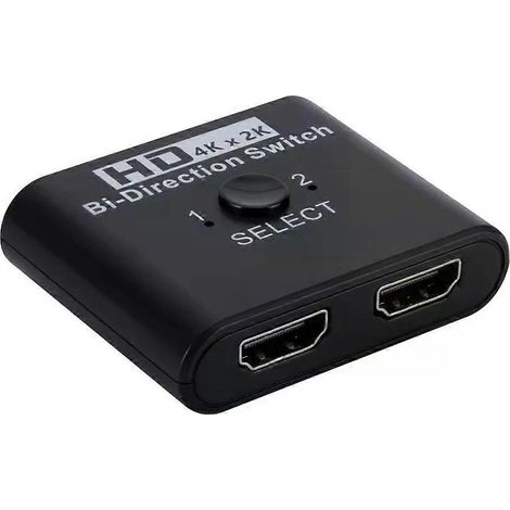 Commutateur bidirectionnel, répartiteur HDMI 8K 60 Hz, commutateur HDMI 1x2, répartiteur vidéo 1 entrée, 2 sorties, ordinateur portable compatible avec double écran HD 1080p. (1/5)