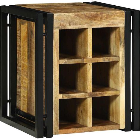 Estante de Vino Marrón 34.5 x 35 x 39 cm Madera maciza de Mango