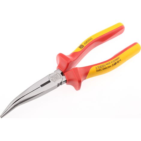 Pince plate RS PRO, L. (hors tout) 200 mm ( Prix pour 1 )