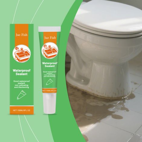 Wasserdichtes Dichtmittel, wasserdicht, schimmelresistent, schnelltrocknend, geeignet für Fugen in Küche und Bad – 150 ml -- BIEMMEDUE (1/5)