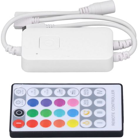 WLAN-LED-Controller mit 28-Tasten-IR-Fernbedienung – Intelligenter RGB-Streifen-Controller für Zuhause, Bar und KTV (1/5)