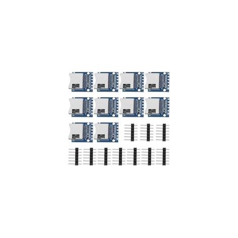 Packung mit 10 3,3V SPI Micro-SD-Kartenlesermodulen mit 6-Pin-Anschluss für ESP32 Micro-SD-Karten (1/5)