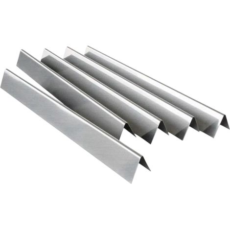 Barres Flavorizer, plaques de cuisson en acier inoxydable de 57 cm (22,5 pouces), paquet de 5, compatibles avec le Weber Spirit 300 Genesis (1/5)