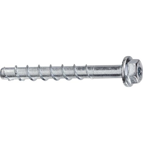 Fischer – Vis à béton 8 mm 80 mm – 6 pans extérieurs TX – Pour béton armé – Montage rapide sans nettoyage de trous (1/10)
