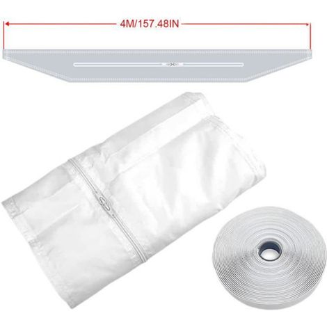 1 Kit fenêtre, étanchéité air chaud, tissu avancé, sangle réglable, pour climatiseur portable maison voyage (1/5)
