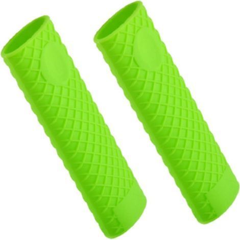 Lot de 2 protège-poignées de poêle en silicone noir