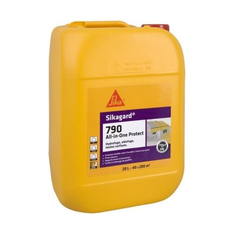 Sika Sikagard-790 All-in-One Protect 5 L - Imprégnation protectrice invisible pour surfaces minérales poreuses