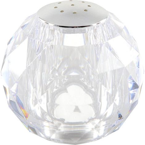 Salière Boule en Acrylique Transparente Distributeur de Sel Design pour Table 8x8x8 cm - PANGIVO (1/4)