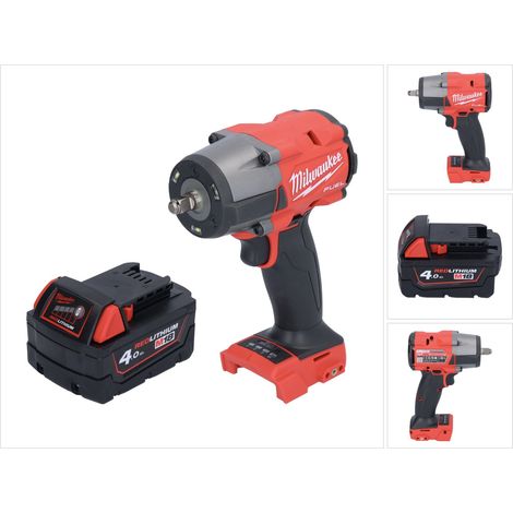 Milwaukee M18 FMTIW2F38-401 Llave de impacto sin cable 18 V 745 Nm 3/8" sin escobillas + 1x batería recargable 4.0 Ah - sin cargador (1/5)