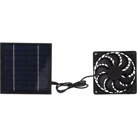 Ventilateur Solaire 10W pour Serres, Chenils et Abris - Kit Panneau Solaire et Ventilateur (1/5)