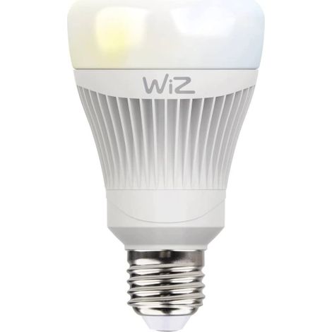WiZ Whites lampadina LED Smart tipo A WiFi, luce bianca. Dimmerabile, 64.000 tonalita' di bianco. Funziona con Amazon Alexa e Google Home. [Classe di efficienza energetica A]