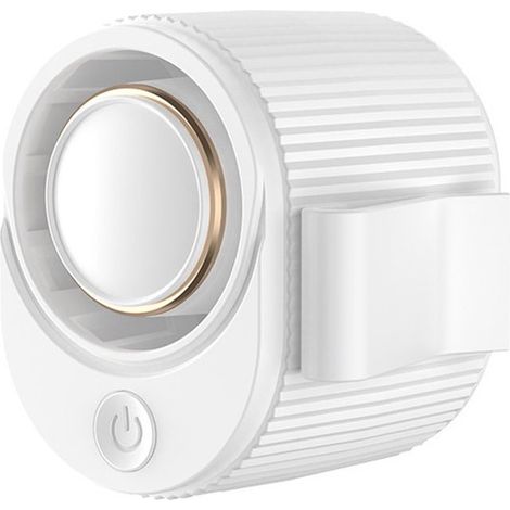 Ventilateur de voiture USB avec pince robuste, refroidisseur d'air puissant, rotation à 360°, pour voiture, camion, camping et bureau, blanc (1/5)