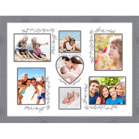 Lupia - Cornice shabby portafoto FAMILY MODERN 30X40 cm GREY (1/3)