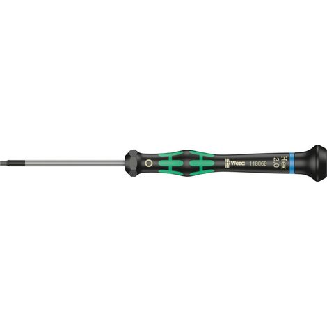 Wera 2054 Elektroniker-Sechskantschraubendreher, 2 x 60 mm