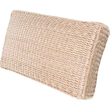 Oreiller cervical en paille de jonc - Oreiller d'été épousant la forme de la tête - Confort de sommeil optimal-AquaForge (1/5)