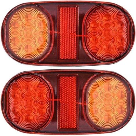 VURAHOME - Feux de Remorque LED 12V, XU,2pcs Feu Arriere pour Remorque LED Etanche, produit de haute qualité, longue durée de vie, économe en énergie, sans UV, conforme à CE/RoHS - (1/4)