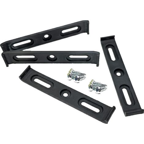 Set di portatarga per auto, senza cornice, sottili - 4 pezzi (anteriore e posteriore), neri, (1/5)