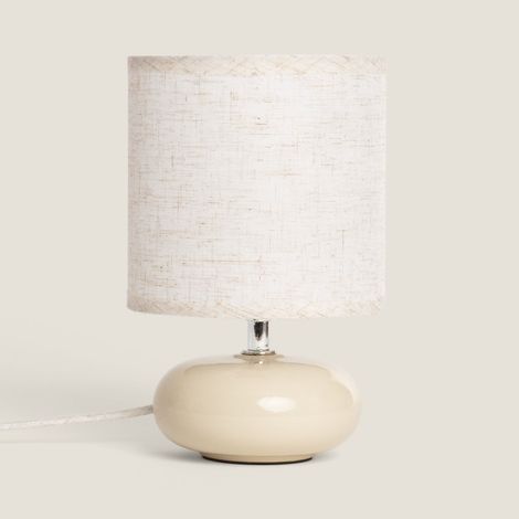 Lámpara de Mesa Cerámica Nori S Beige (1/4)