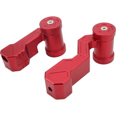 2 jeux de caches de pommeau de levier de vitesse de rechange pour Jeep Wrangler JK JKU 2011-2018 Rouge (1/5)