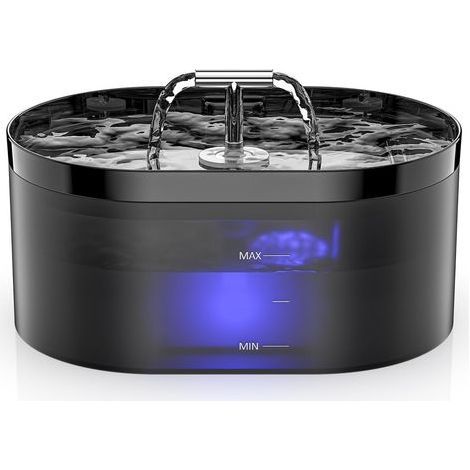 Automatic Cat Water Fountain - 2.2L - Cat Water Dispenser with LED - Super Quiet, Suitable for Dogs and Multiple Pets (1/5)