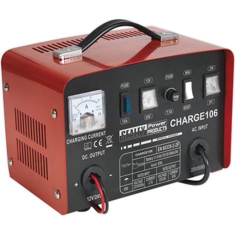 Sealey Battery Charger 8A 12/24V 230V CHARGE106