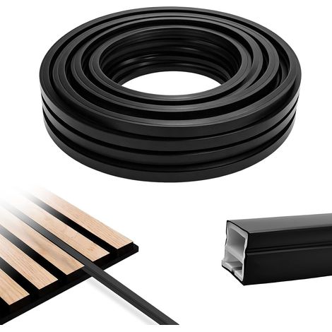 Profilé LED Flexible en Silicone, Rail LEDs de 5 m, 12 x 12 mm Diffuseur Canal Néon LED, étanche et Découpable pour les Panneaux D'absorption Acoustique, les Plafonds, les Murs et les Comptoirs de Bar (1/5)