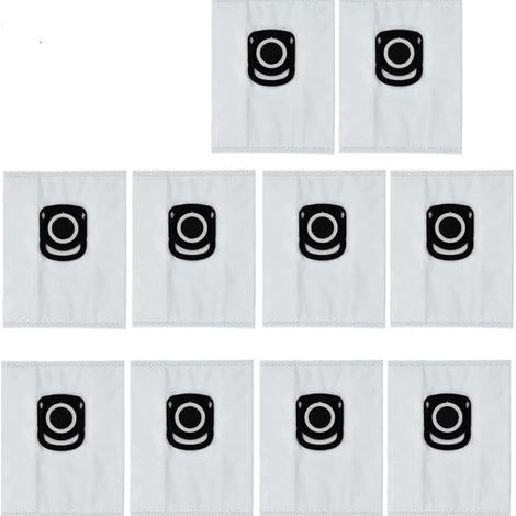 Compatible avec les aspirateurs robots Rowenta, ZR200540, Hygiene + (Hygiene Plus), sacs de filtration efficaces, ensemble de sacs à poussière, accessoires de remplacement (10 pièces)