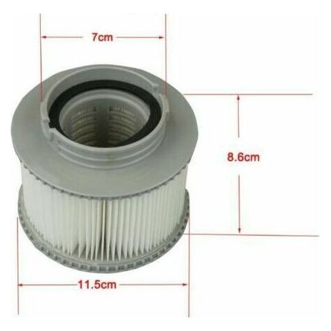 2 Spa Filter Cartouches pour, Cartouches Filtrantes de Remplacement de Filtres de Piscine pour Baignoire,Spa,Piscine, MSPA FD2089 (1/4)